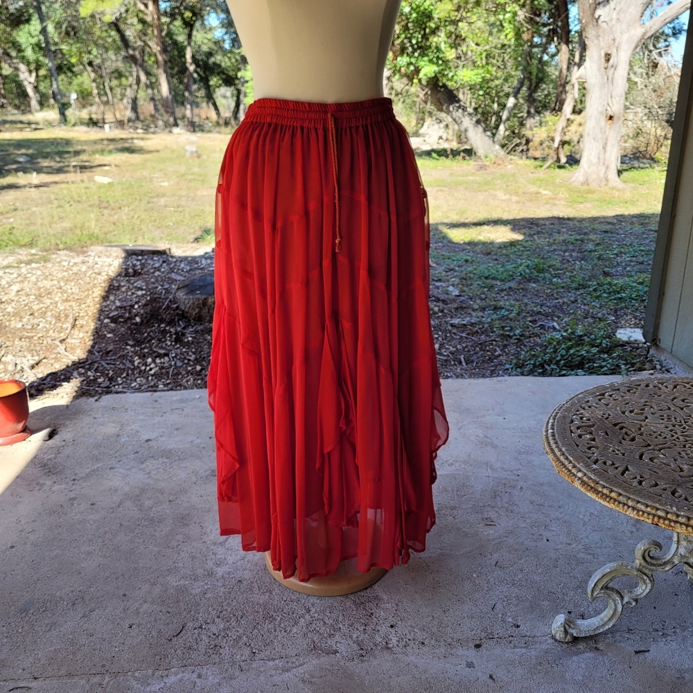O/S lined rayon skirt by SilverStream Ruby